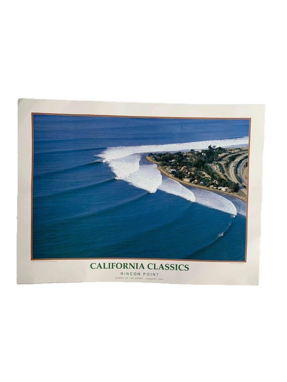 California Classics Rincon Point Woody Woodworth Poster Vintage Original